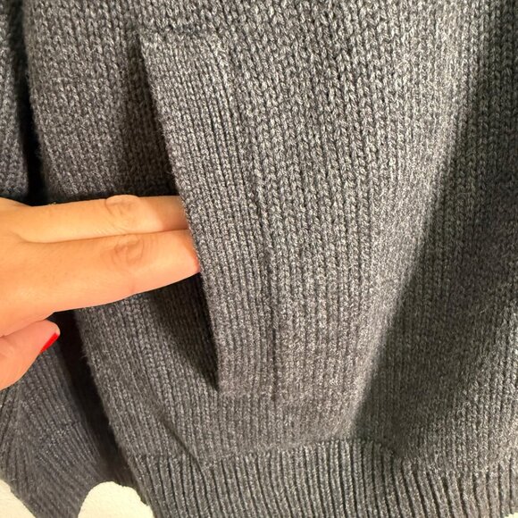 Claiborne Cardigan Sweater Men’s XXL Gray Button Up Academia Fisherman Preppy - Picture 5 of 12